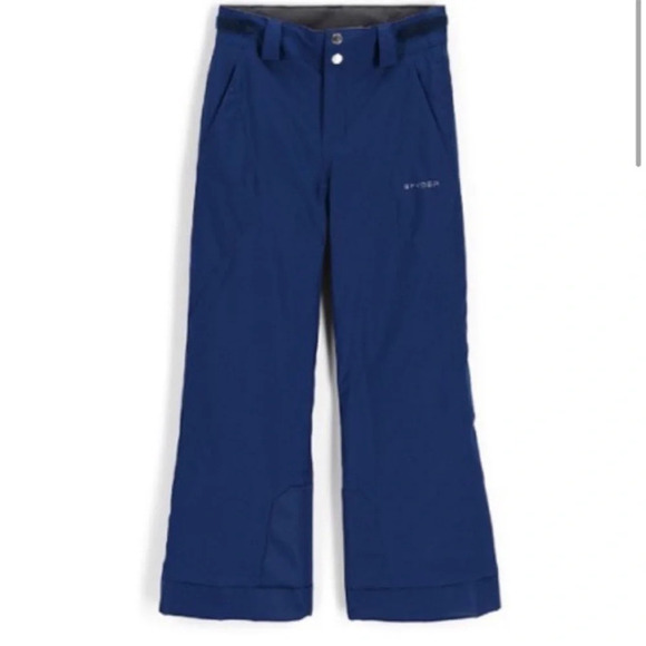 Spyder Girls 10 Kids Olympia Snow Pants Blue Ski Snowboard NWT Abyss - Picture 5 of 8